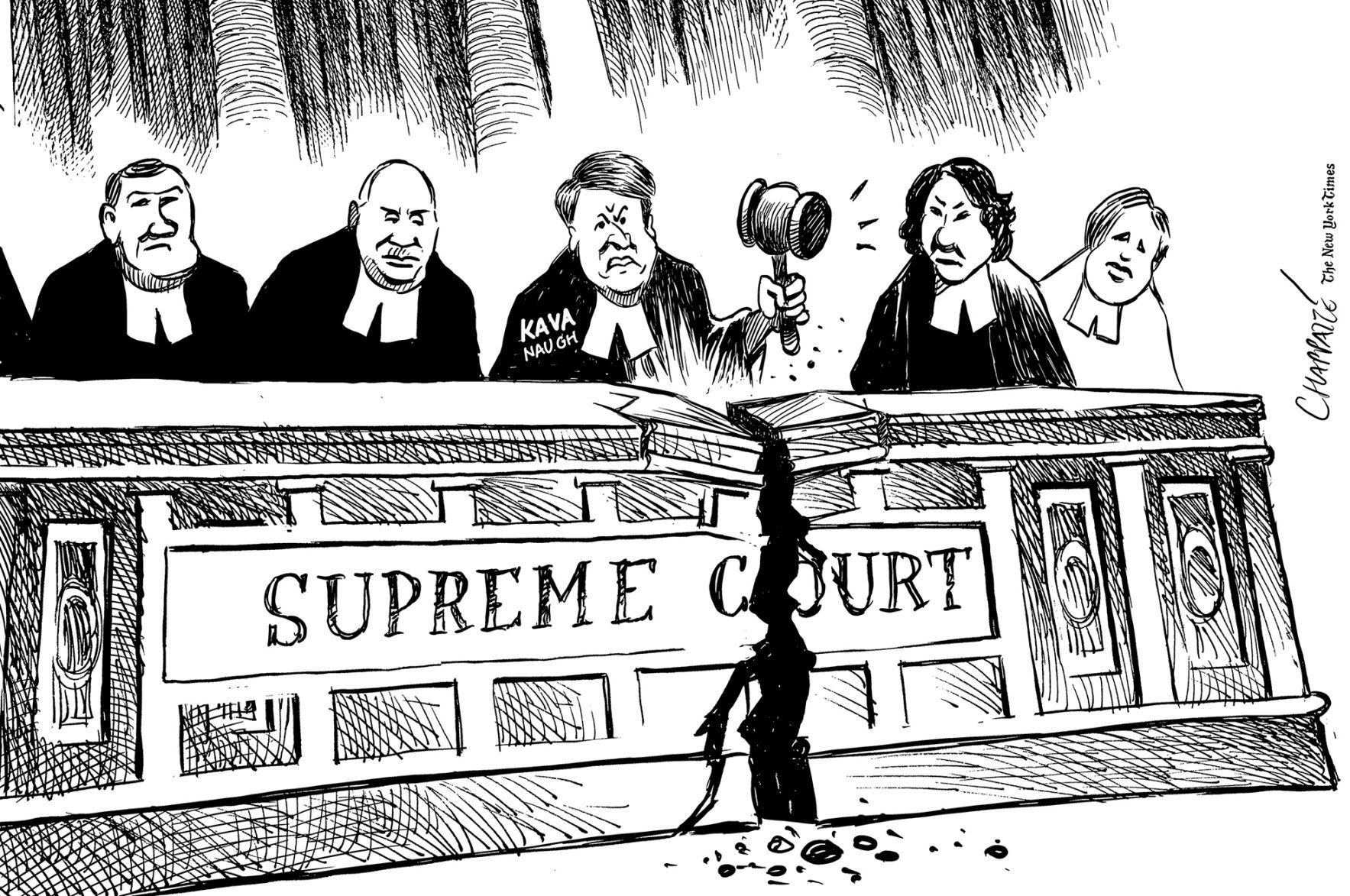 Kavanaugh confirmation cartoon